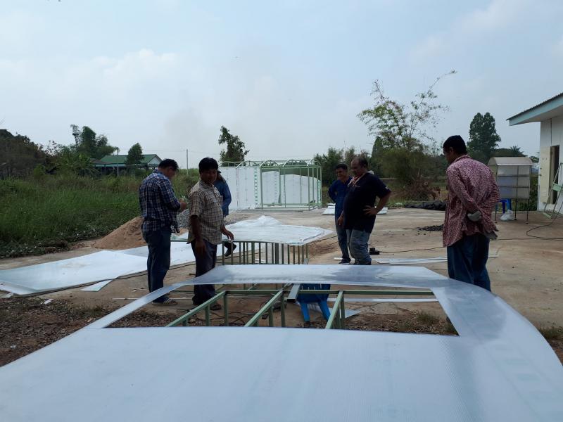 3. อบรมเชิงปฏิบัติการ “โรงอบแห้งกล้วยด้วยพลังงานแสงอาทิตย์แบบกรีนเฮาส์” วันที่ 22 - 25 กุมภาพันธ์ 2561 ณ อาคารเอนกประสงค์ หมู่ที่ 9 ตำบลระหาน อำเภอบึงสามัคคี จังหวัดกำแพงเพชร